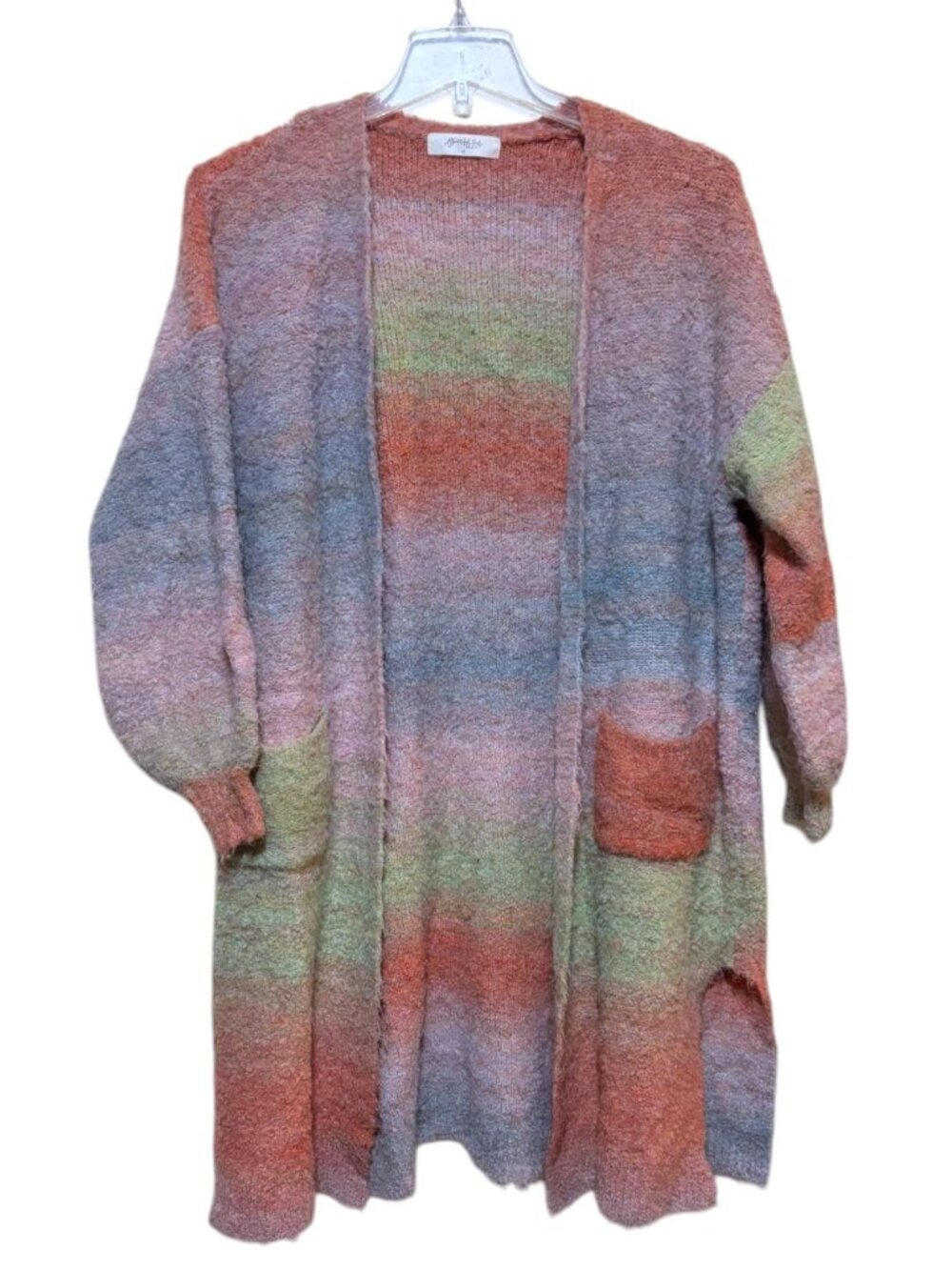 Anthropologie A Beautiful Soul Wool Blend Cardigan XL Duster Pockets Cozy